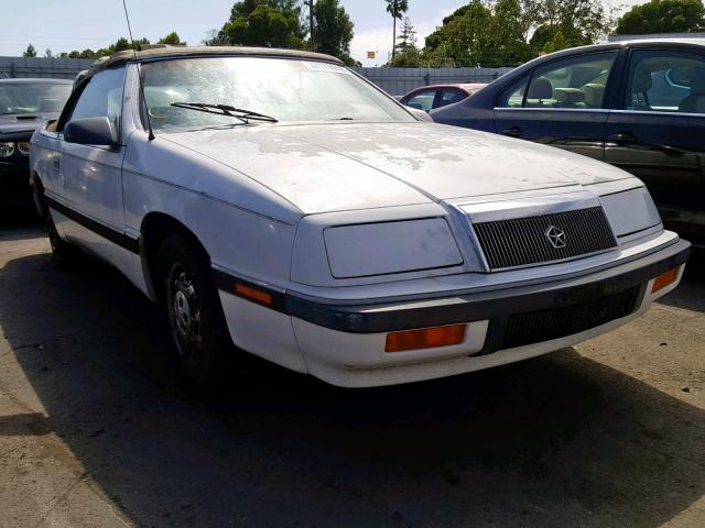 1C3XJ45K1KG175367 - 1989 CHRYSLER LEBARON WHITE photo 1