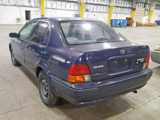 JT2BC52L2T0120335 - 1996 TOYOTA TERCEL DX BLUE photo 3