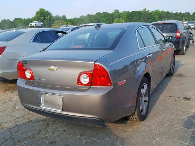 1G1ZC5E0XCF170915 - 2012 CHEVROLET MALIBU 1LT BROWN photo 4