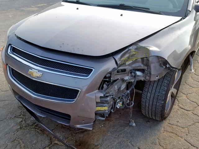 1G1ZC5E0XCF170915 - 2012 CHEVROLET MALIBU 1LT BROWN photo 9