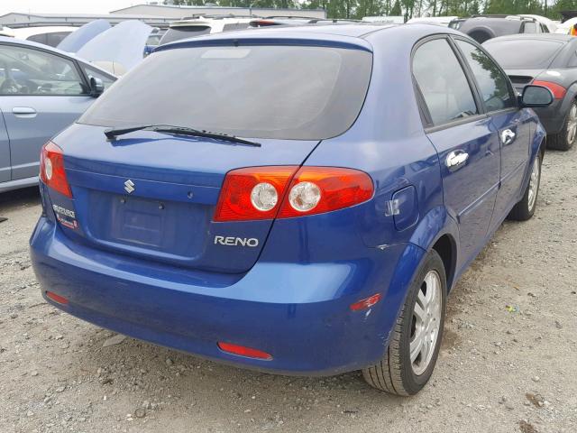 KL5JD66Z87K613151 - 2007 SUZUKI RENO BASE BLUE photo 4