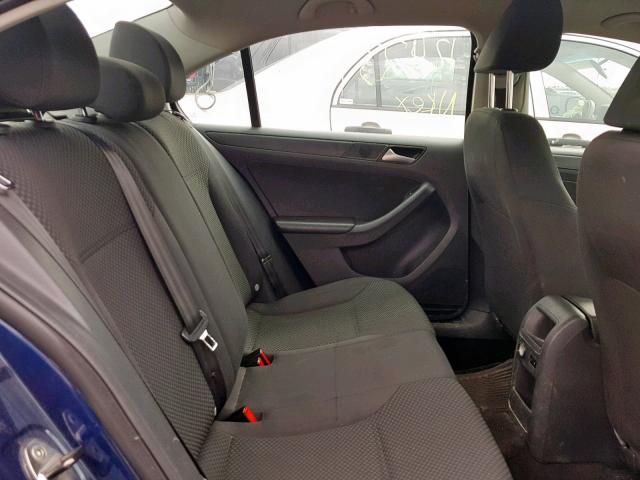 3VW2K7AJ7EM355509 - 2014 VOLKSWAGEN JETTA BASE 蓝色 照片 6