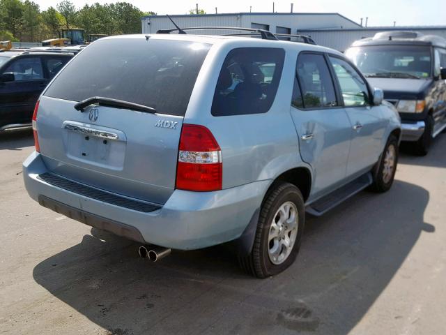 2HNYD18802H526192 - 2002 ACURA MDX TOURIN BLUE photo 4