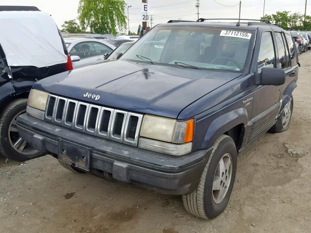 1J4FX58S7RC308927 - 1994 JEEP GRAND CHER BLUE photo 2