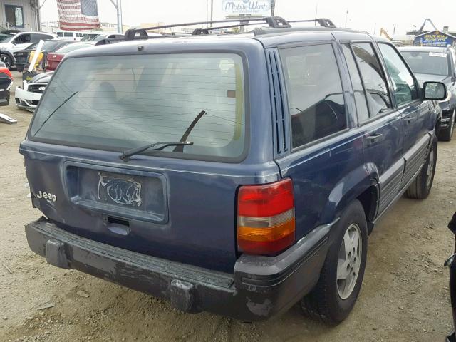 1J4FX58S7RC308927 - 1994 JEEP GRAND CHER BLUE photo 4