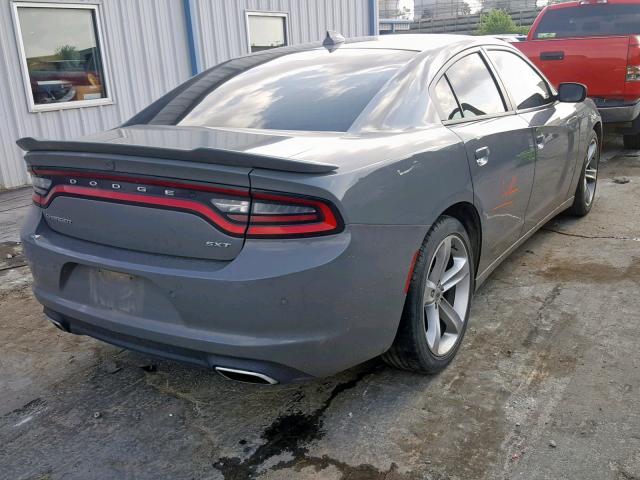 2C3CDXHGXHH544724 - 2017 DODGE CHARGER SX GRAY photo 4