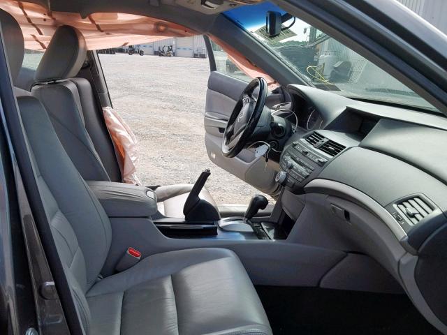 1HGCP26829A121199 - 2009 HONDA ACCORD EXL GRAY photo 5