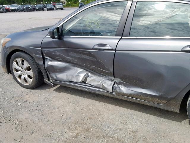 1HGCP26829A121199 - 2009 HONDA ACCORD EXL GRAY photo 9