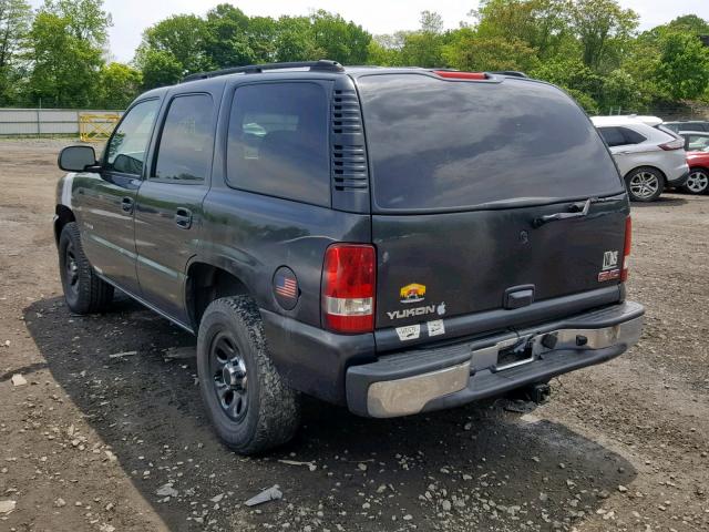 1GKEK13T44J184259 - 2004 GMC YUKON BLACK photo 3