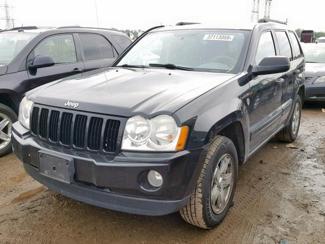 1J4HR48N05C629936 - 2005 JEEP GRAND CHER BLACK photo 2