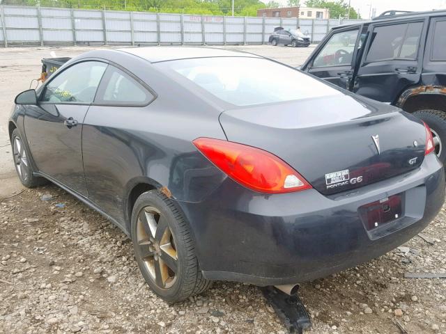 1G2ZH17NX94199351 - 2009 PONTIAC G6 GT BLACK photo 3