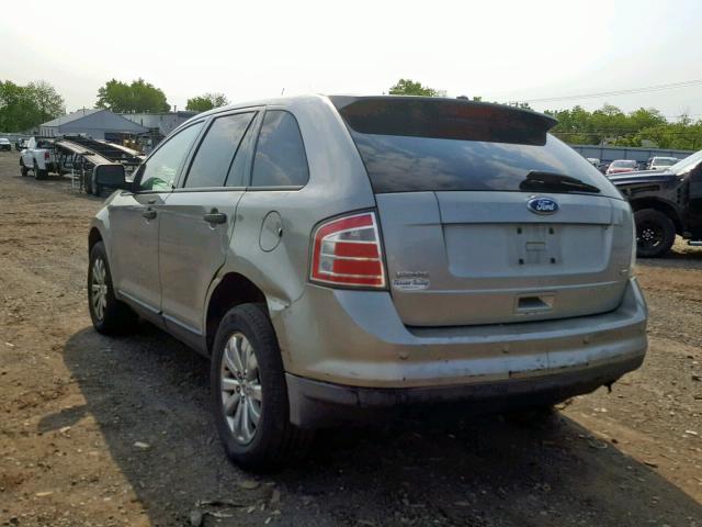 2FMDK46C58BB43763 - 2008 FORD EDGE SE SILVER photo 3