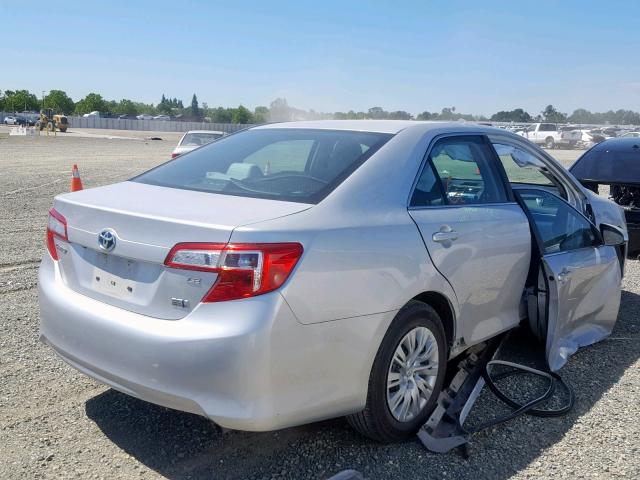 4T1BD1FKXEU126969 - 2014 TOYOTA CAMRY HYBR SILVER photo 4