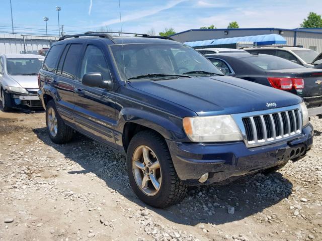 1J4GW58NX4C160380 - 2004 JEEP GRAND CHER BLUE photo 1