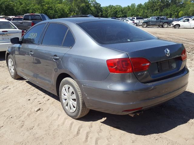 3VW2K7AJ6BM357294 - 2011 VOLKSWAGEN JETTA BASE ნაცრისფერი ფოტო 3