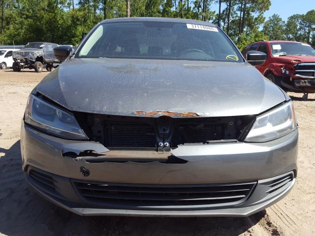 3VW2K7AJ6BM357294 - 2011 VOLKSWAGEN JETTA BASE ნაცრისფერი ფოტო 9