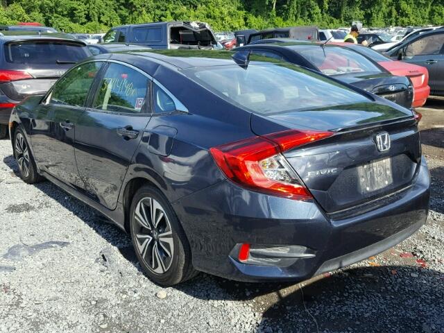 2HGFC1F77HH640338 - 2017 HONDA CIVIC EXL BLUE photo 3