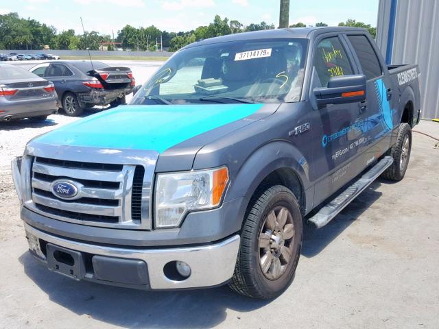 1FTEW1C86AFC09706 - 2010 FORD F150 SUPER GRAY photo 2