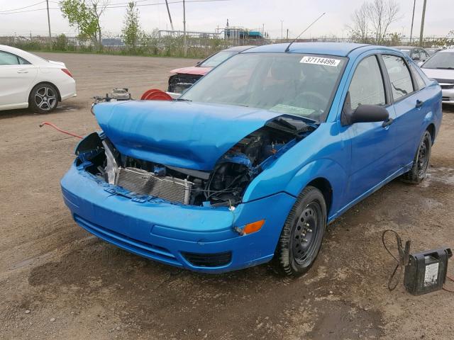 1FAFP34N37W277039 - 2007 FORD FOCUS ZX4 BLUE photo 2