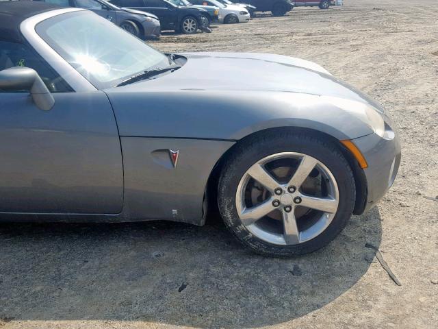 1G2MB35B17Y107940 - 2007 PONTIAC SOLSTICE GRAY photo 10