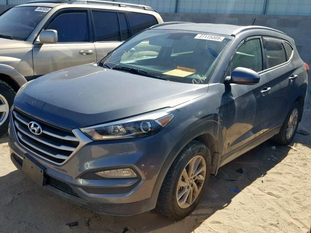 KM8J3CA47HU317305 - 2017 HYUNDAI TUCSON LIM GRAY photo 2