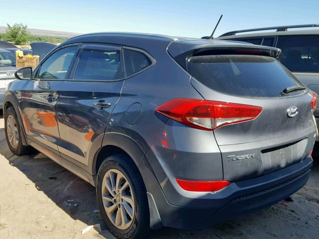 KM8J3CA47HU317305 - 2017 HYUNDAI TUCSON LIM GRAY photo 3