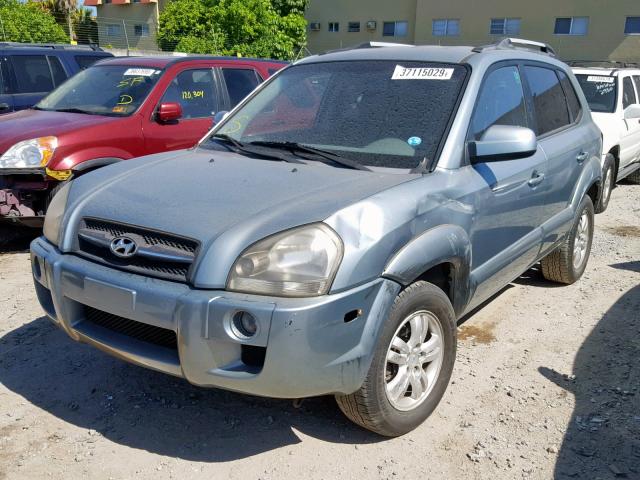 KM8JN12D47U487164 - 2007 HYUNDAI TUCSON SE GREEN photo 2