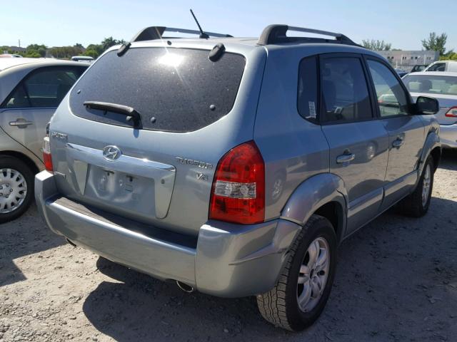 KM8JN12D47U487164 - 2007 HYUNDAI TUCSON SE GREEN photo 4