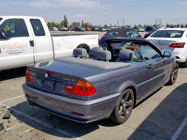 WBABS334X1JY53131 - 2001 BMW 325 CI GRAY photo 4