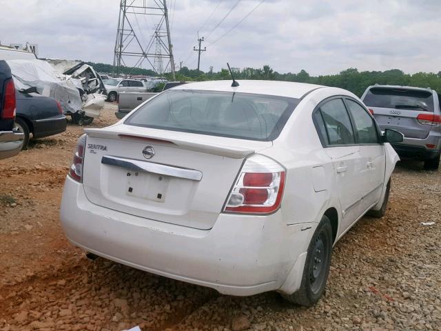 3N1AB6AP3CL642395 - 2012 NISSAN SENTRA 2.0 WHITE photo 4