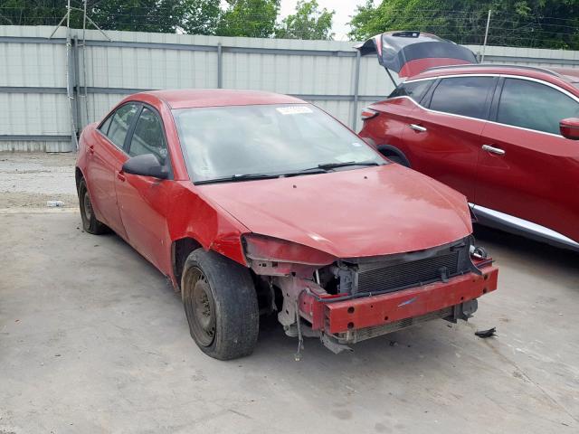 1G2ZF58B374256715 - 2007 PONTIAC G6 VALUE L RED photo 1