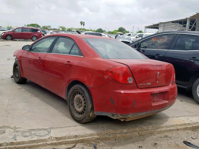 1G2ZF58B374256715 - 2007 PONTIAC G6 VALUE L RED photo 3