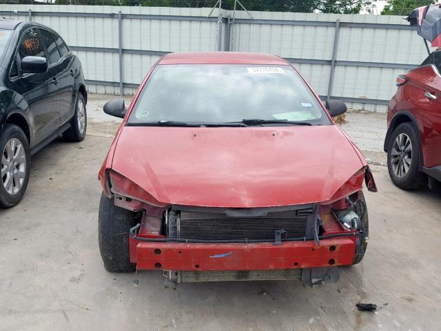 1G2ZF58B374256715 - 2007 PONTIAC G6 VALUE L RED photo 9