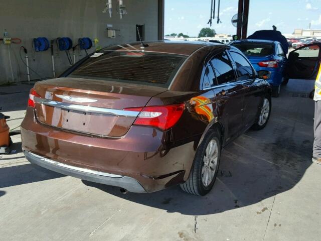 1C3CCBBB7DN600087 - 2013 CHRYSLER 200 TOURIN BROWN photo 4