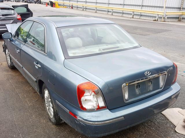 KMHFU45E94A371633 - 2004 HYUNDAI XG 350 TURQUOISE photo 3