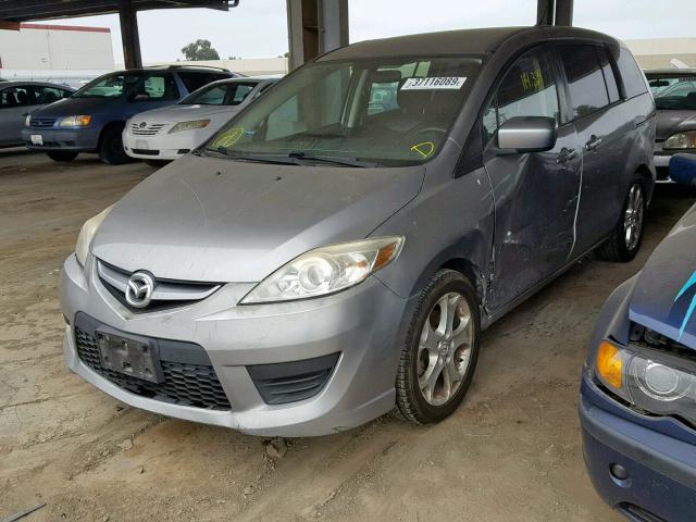 JM1CR2WL6A0372332 - 2010 MAZDA 5 GRAY photo 2