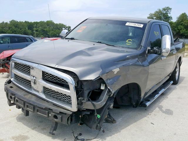 1C6RD6PT2CS313503 - 2012 DODGE RAM 1500 L GRAY photo 2