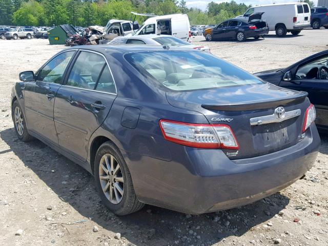 4T1BB3EK8BU135345 - 2011 TOYOTA CAMRY HYBR GRAY photo 3