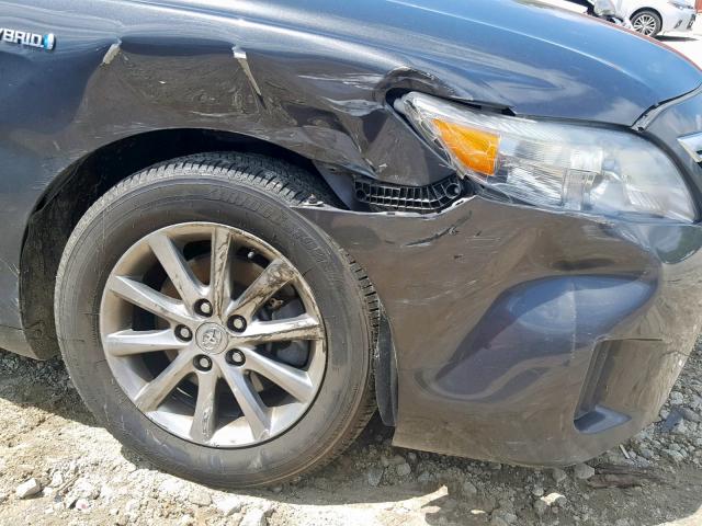 4T1BB3EK8BU135345 - 2011 TOYOTA CAMRY HYBR GRAY photo 9