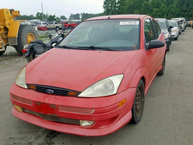 3FAFP3131YR205151 - 2000 FORD FOCUS ZX3 RED photo 2