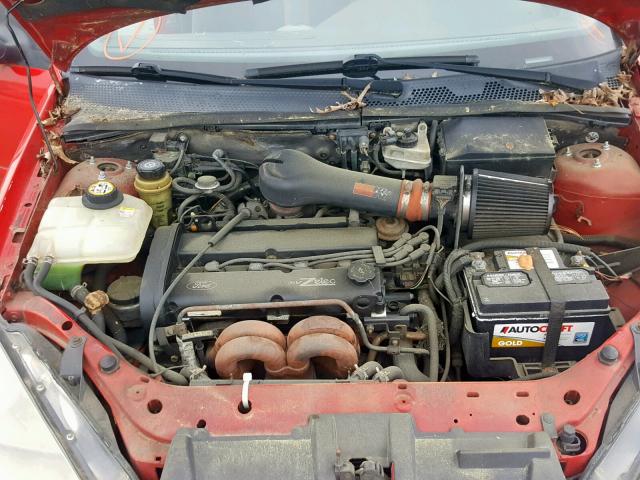 3FAFP3131YR205151 - 2000 FORD FOCUS ZX3 RED photo 7