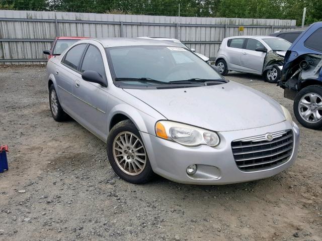 1C3EL56R74N372061 - 2004 CHRYSLER SEBRING LX SILVER photo 1