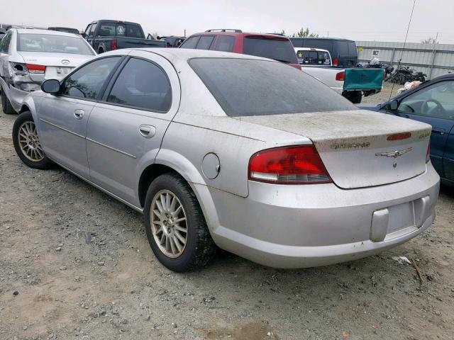 1C3EL56R74N372061 - 2004 CHRYSLER SEBRING LX SILVER photo 3