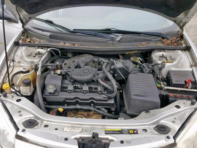 1C3EL56R74N372061 - 2004 CHRYSLER SEBRING LX SILVER photo 7