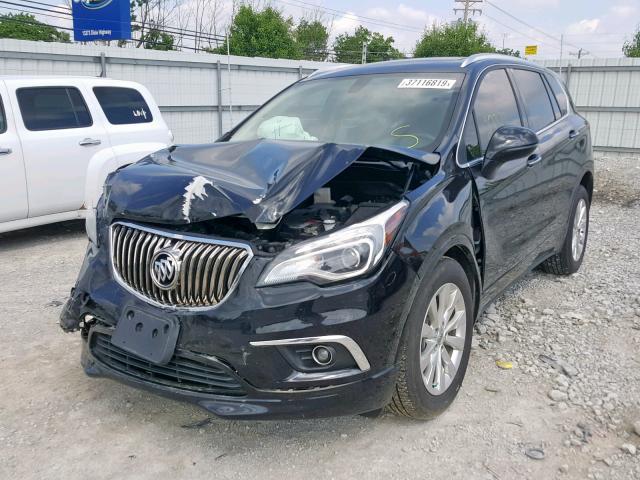 LRBFXBSA7HD129492 - 2017 BUICK ENVISION E BLACK photo 2