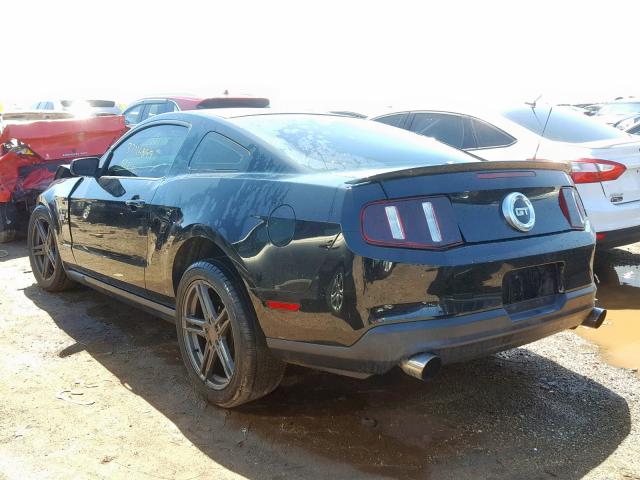 1ZVBP8CH7A5176372 - 2010 FORD MUSTANG GT BLACK photo 3