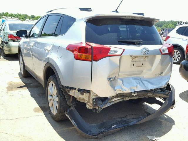 2T3DFREVXEW194547 - 2014 TOYOTA RAV4 LIMIT SILVER photo 3