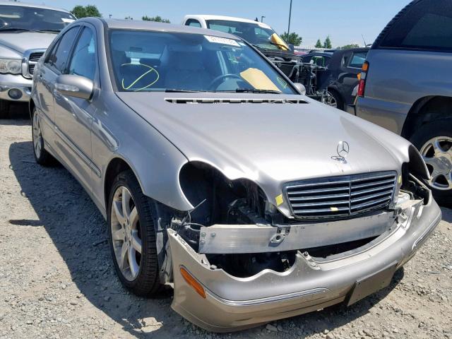 WDBRF40J84F454827 - 2004 MERCEDES-BENZ C 230K SPO SILVER photo 1