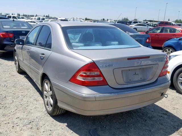 WDBRF40J84F454827 - 2004 MERCEDES-BENZ C 230K SPO SILVER photo 3