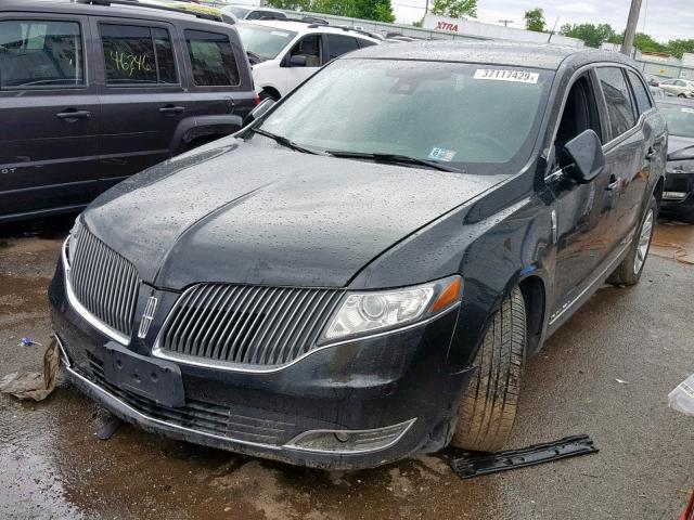 2LMHJ5NK5EBL53282 - 2014 LINCOLN MKT BLACK photo 2